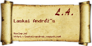 Laskai András névjegykártya